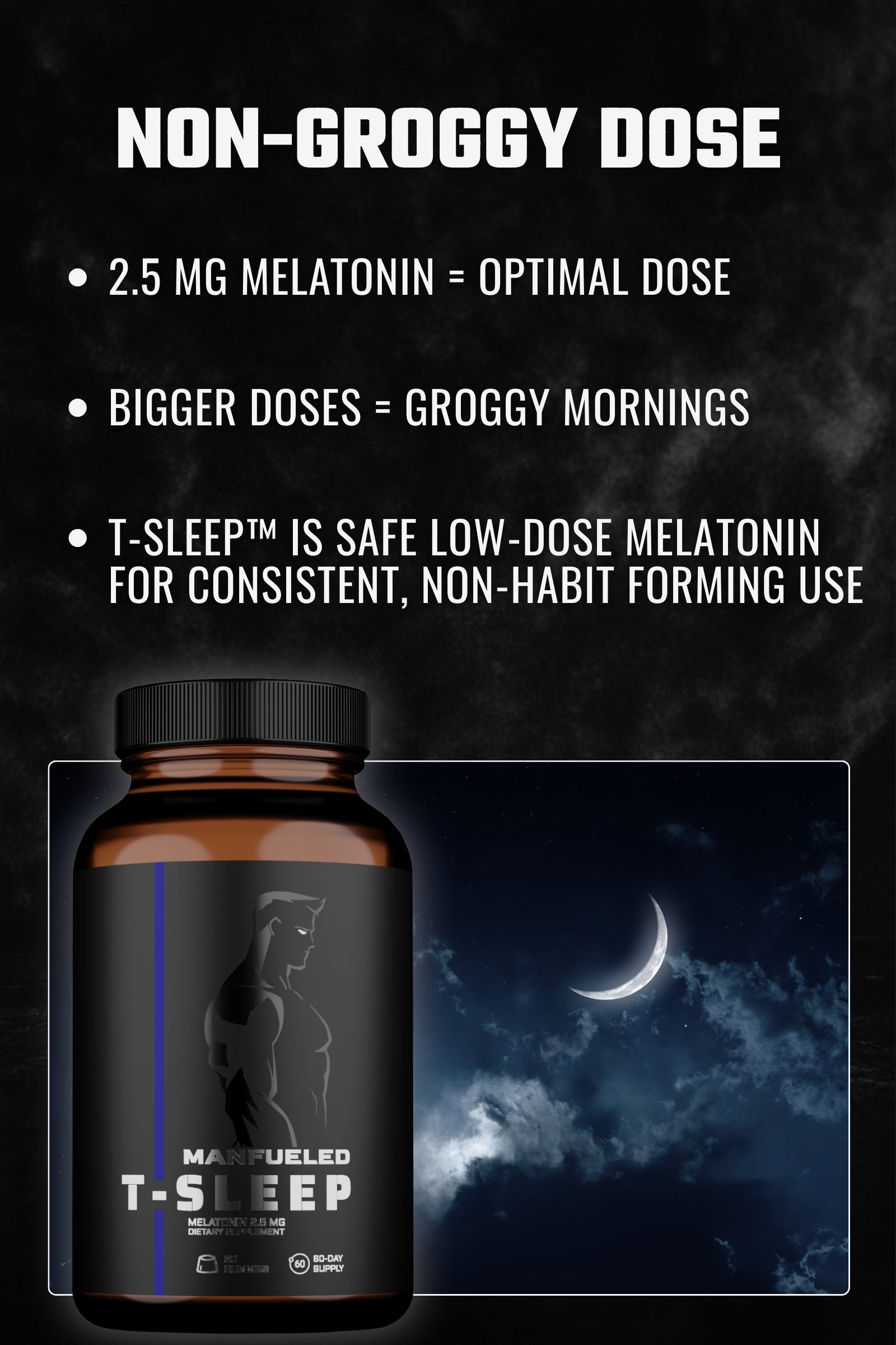 T-Sleep™ - Overnight T Support - 60 Melatonin Gummies, 60-Day Supply