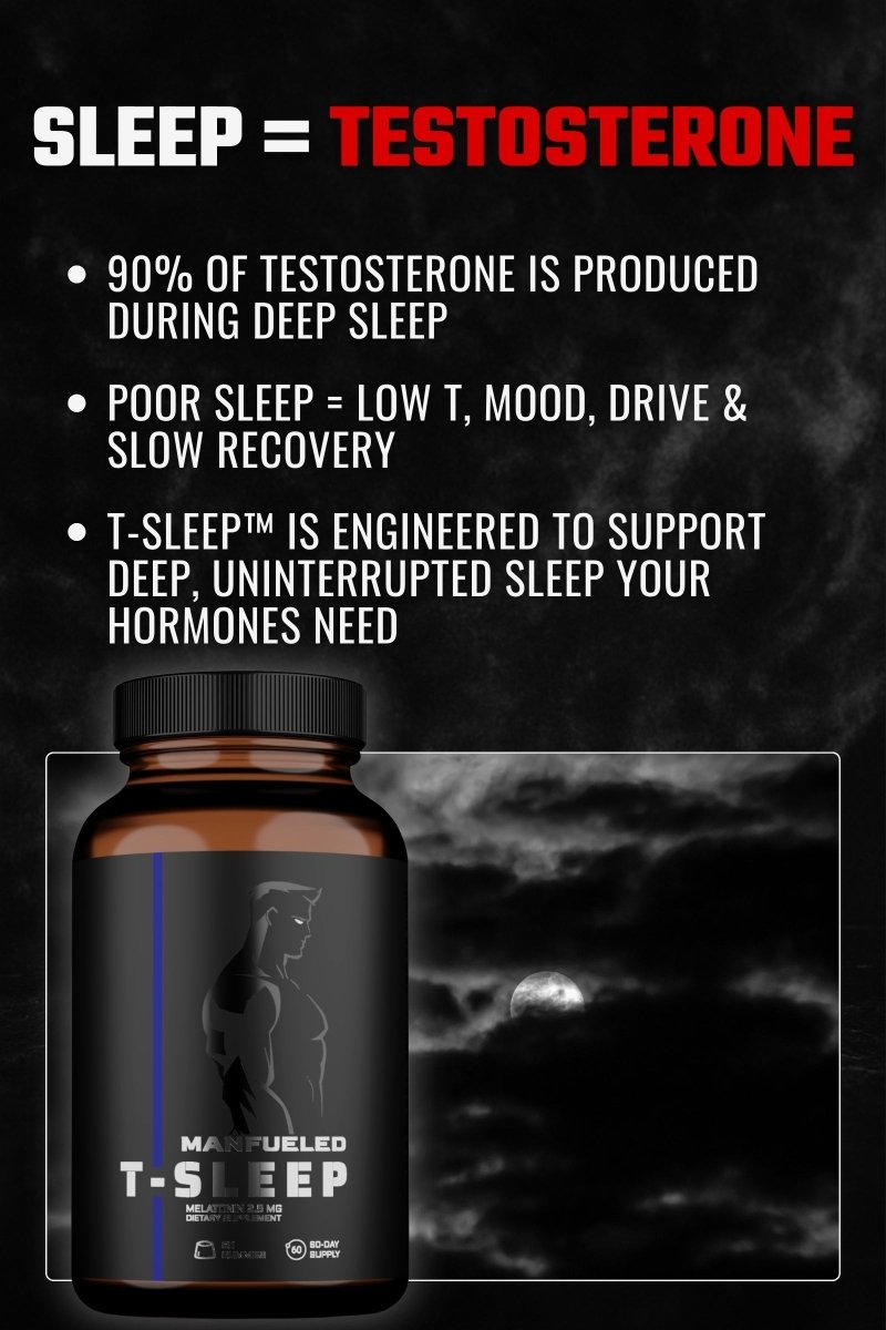 T - SLEEP™ - Melatonin Gummies for Testosterone Support (60 gummies, 60 - day supply) - MANFUELED